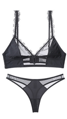 Lenjerie intimă sexy pentru femei, dantelă brodată, distracție franceză, tentație, colectare, sutien mic, afișare, set mare de sutien_voghion.com