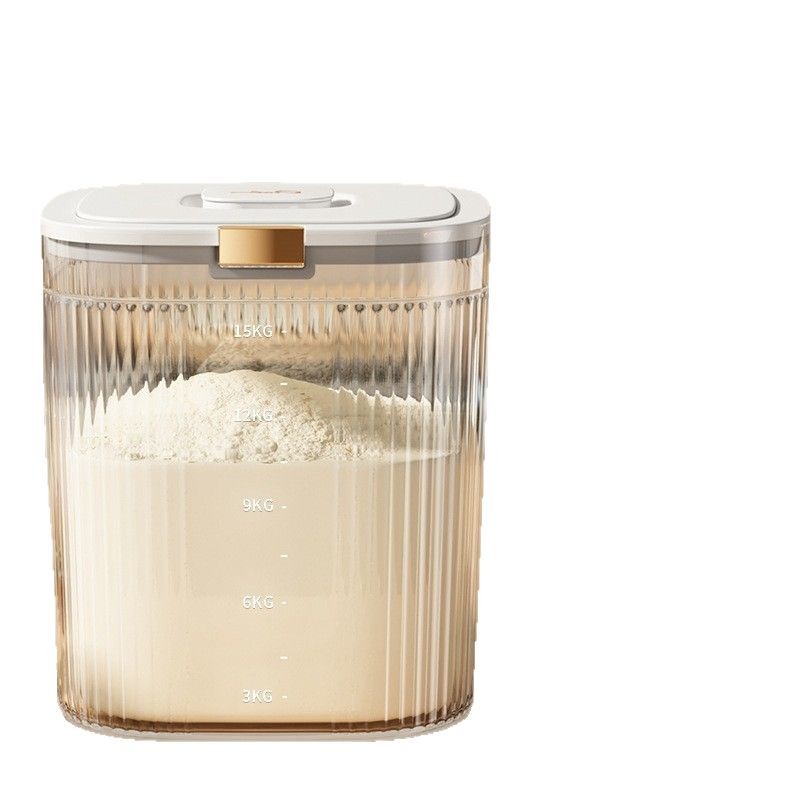 Contenedor de almacenamiento de harina, recipiente de harina de calidad alimentaria para cocina, contenedor de arroz hermético, a prueba de insectos y humedad, contenedor de almacenamiento especial, milagro de almacenamiento.