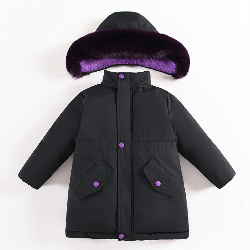 Ropa de abrigo de invierno para niñas, chaqueta de algodón gruesa con forro polar, parka, moderna y elegante para niñas pequeñas, nueva ropa infantil de estilo coreano 2023