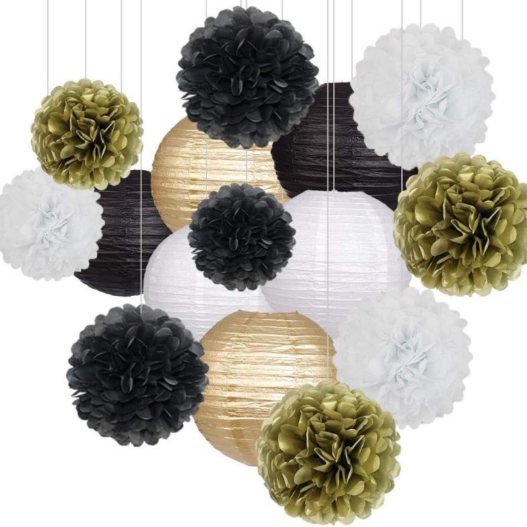 Amazon papel rosa de flores de panal de papel linterna de fiesta de cumpleaños boda cumpleaños set de decoración del hogar