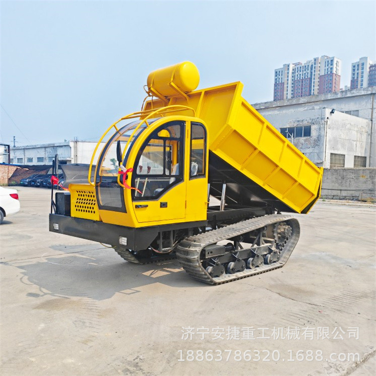 浮动轮爬山虎履带运输车 山地10吨工程运料车 大型矿用自卸搬运车
