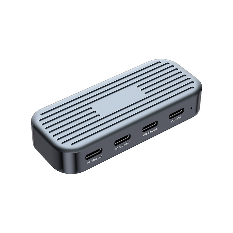 Type-C全機能10gbps拡張ドック4K @ 60hzビデオPD100W急速充電USB-C3.2拡張ドック|undefined