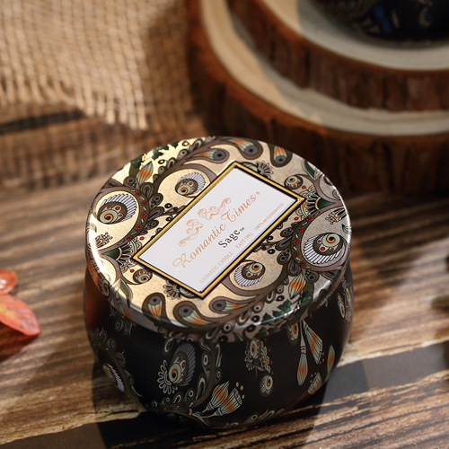 Essential oil aromatherapy candle home tin box travel package portable tin can fragrance souvenir wholesale creative cross-border