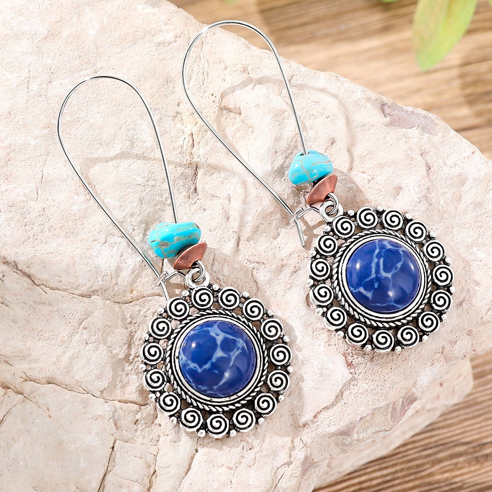 Moda personalizada retro pendientes en forma de gota transfronteriza Venta caliente pendientes largos gota europea y americana joyería creativa al por mayor image 13