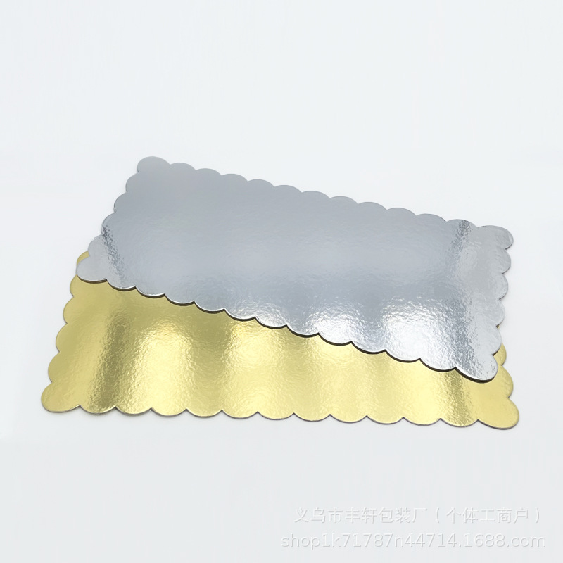 Spot al por mayor pastel rectangular almohadilla de pastel base cartón horneado pastel soporte de pastel placa de horneado