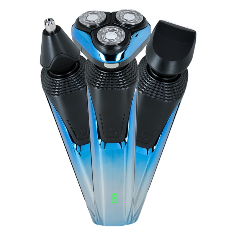 Nuevo Lingke 8816 máquina de afeitar de tres hojas lavable USB recargable tres en uno cuchillo de barba eléctrico para hombres