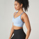 European and American fixed cup sports underwear shockproof one-piece 2023 spring and summer new slimming beautiful back sports bra for women