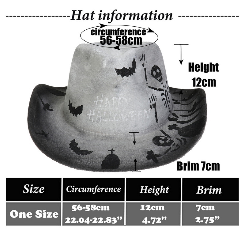 Halloween Party Bunte Ball Leistung Hut Geist Festival Requisiten Cowboy Schneemann Muster_voghion.com