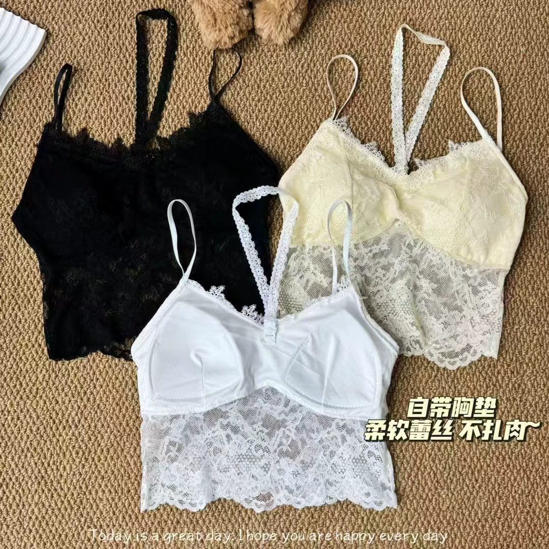 Горячая девушка чистая кружевная камзол жилет девушка с кружевом на груди