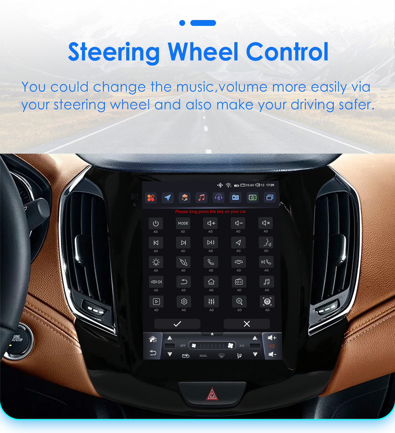 Suitable for Chevrolet Cruze Car Navigator 15-18 Models Cruze Android Smart Large Screen All-In-One Gps