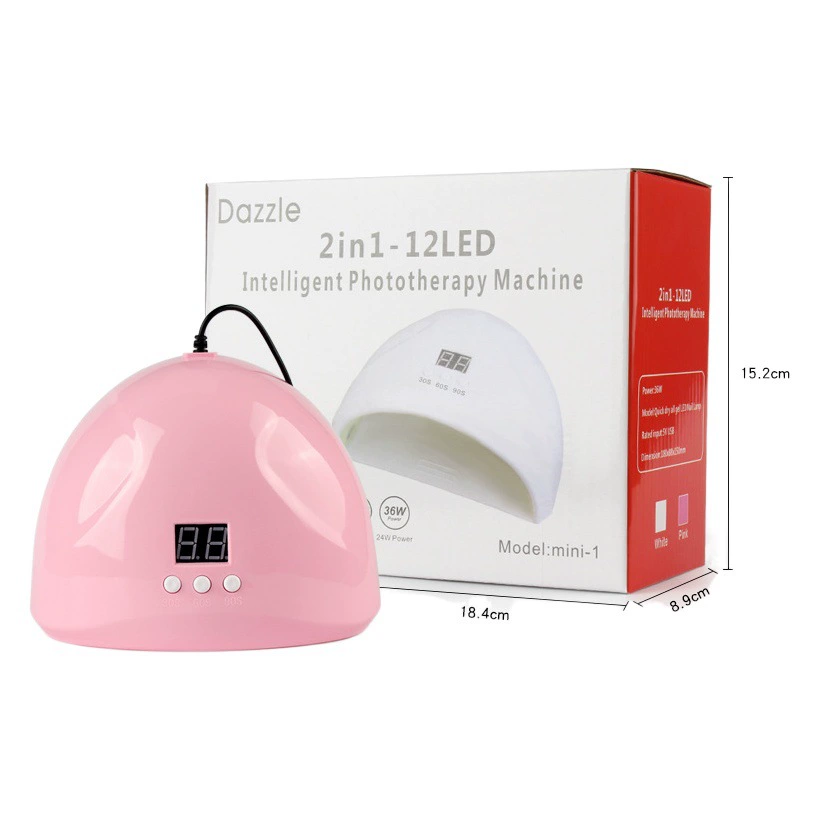 Трансграничная Горячая продажа 36 Вт ногтей фототерапия лампа для ногтей Интеллектуальная Индукционная мини-машина для фототерапии ногтей USB сушилка