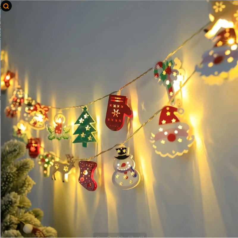越境LED販売 クリスマスライトストリング 鉄製シリーズ サンタクロース トナカイ 雪だるま アルパカ クリスマスツリー キャンドル|undefined