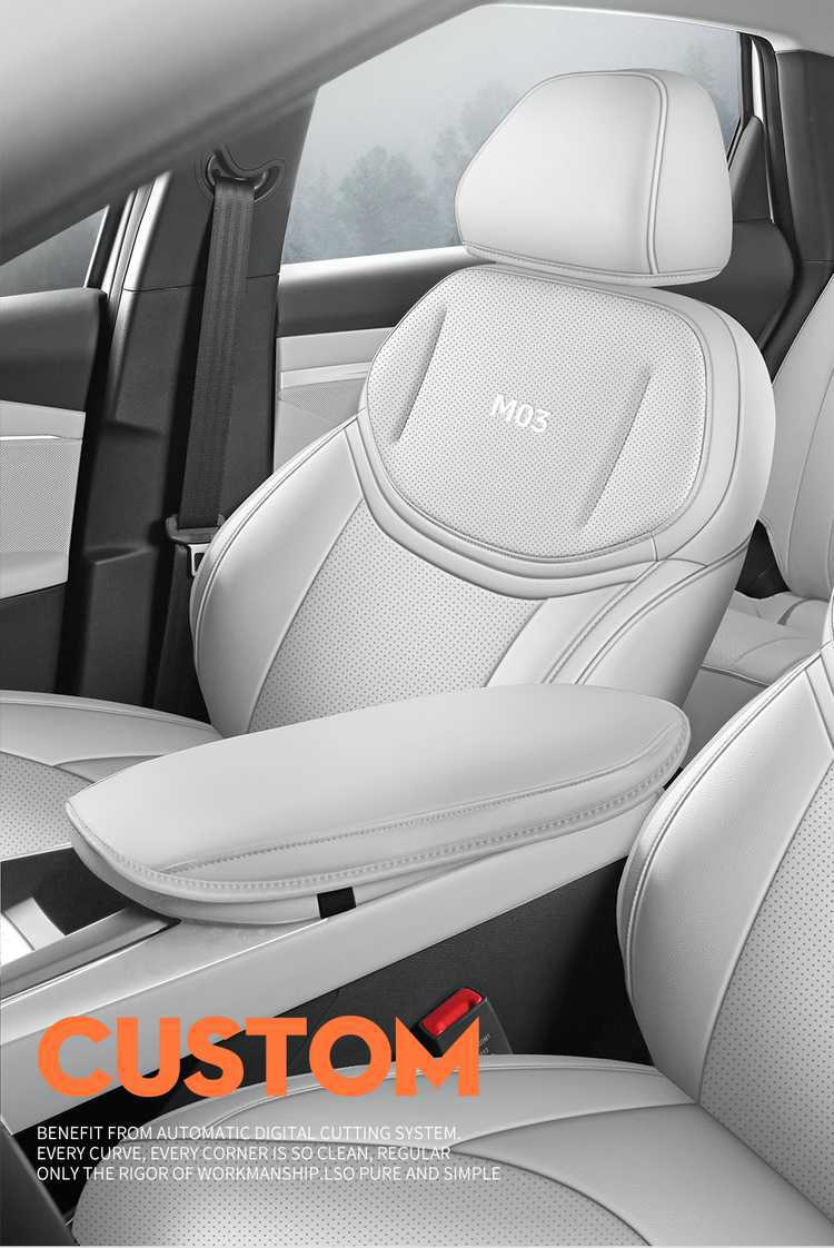Xpeng MONAM03 car-specific seat cushion, perforated and breathable leather style, all-season full-coverage car seat cover, 26