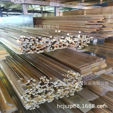 供应黄铜条水磨石铜条3x3 2x5 2x10 6x6mm导电方棒实心直角铜扁条