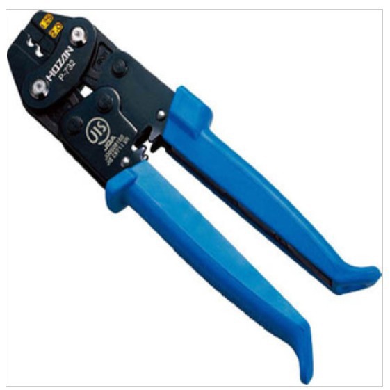日本宝山HOZAN压接钳P-732可压着不绝缘裸连接端子