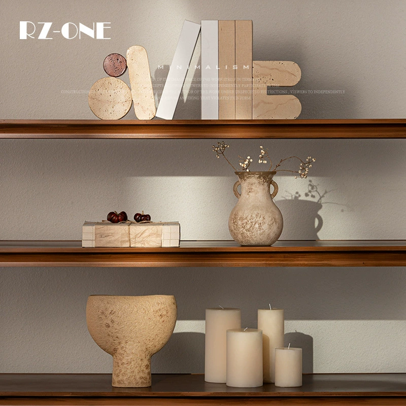 Мастер Тринадцать нишевых украшений для ТВ-шкафа в стиле ваби-саби B & B, дизайнерский винный шкаф в стиле середины века с мягким декором