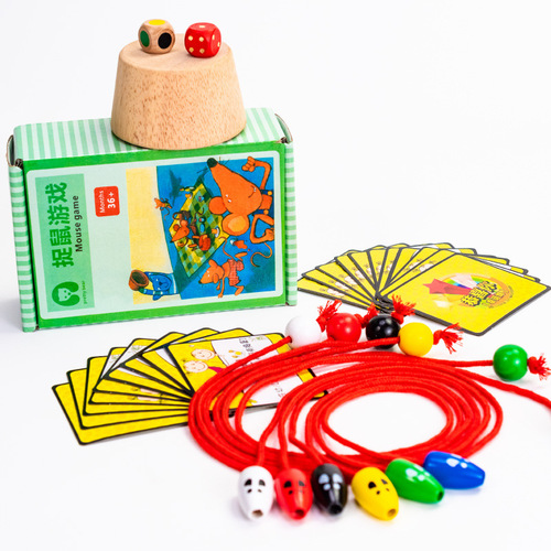 Children's early education cartoon cat and mouse game enlightenment training concentration fun mouse catching game educational toys