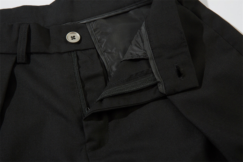 Men's Clothing Casual Suit Set Trendy High Street Single Breasted Two Button Suit Jacket Loose Pleated Wide Leg Suit Pants_voghion.com