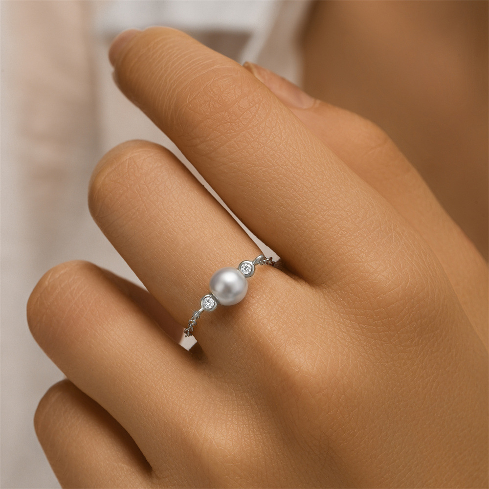 2g Weight Zircon Inlay Material Rings Classification Adjustable Ring Size 1 Piece Quantity Daily Occasion 925 Sterling Silver Material Geometric Pattern All Seasons Season Women's Gender Plating, Inlay Design IG Style Style 925 Sterling Silver Zircon Geometric Rings 925 Sterling Silver Rings 51