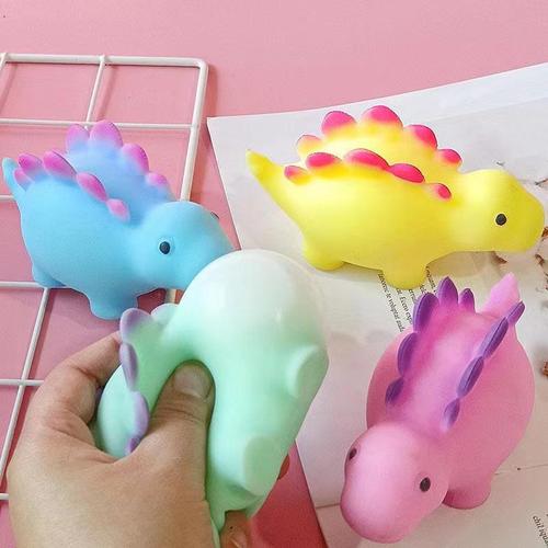 Decompression Ball Toy Flour Ball Cute Cartoon Dinosaur Pinch Stegosaurus Vent Toy Hot Selling Slow Rebound Creative