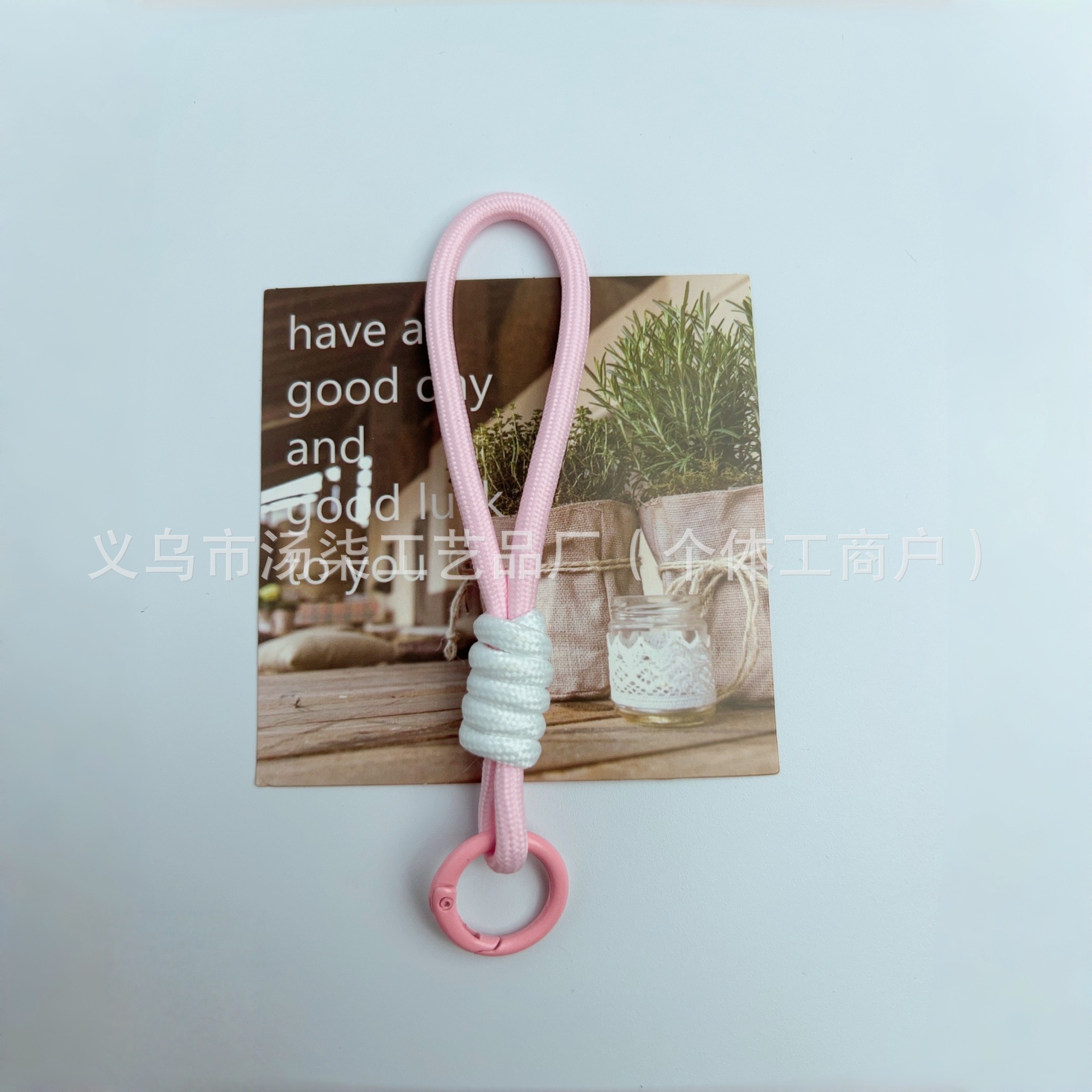 Fabricante directo para la explosión creativa del teléfono móvil cuerdas muñecas tarjeta de taza de agua bolsas de llaves cuerdas trenzadas accesorios