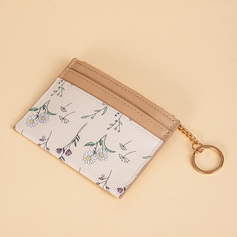 Versión coreana de la nueva billetera de tarjeta pequeña para mujer, 30% de descuento, lindo estampado de dibujos animados, paquete de tarjeta plegable de posición de múltiples tarjetas para estudiantes