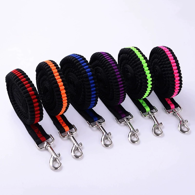 Новая мягкая и удобная Взрывозащищенная Тяговая веревка, высокоэластичная веревка для ходьбы собак, телескопическая буферная веревка для средних и больших собак