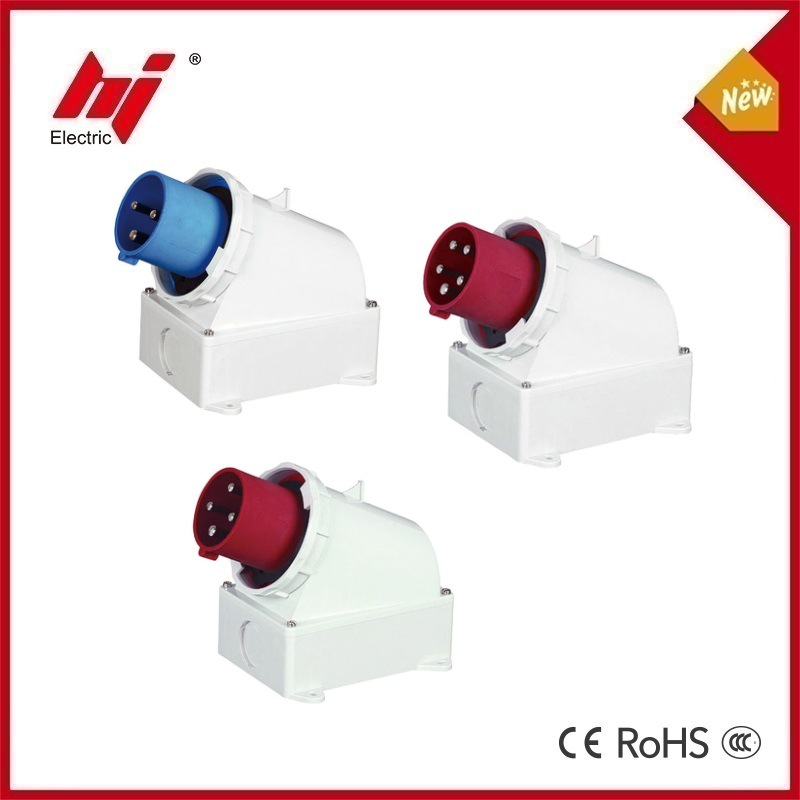 防爆器具明装插头63A125A航空工业插头连接器明装插头3芯4线5孔