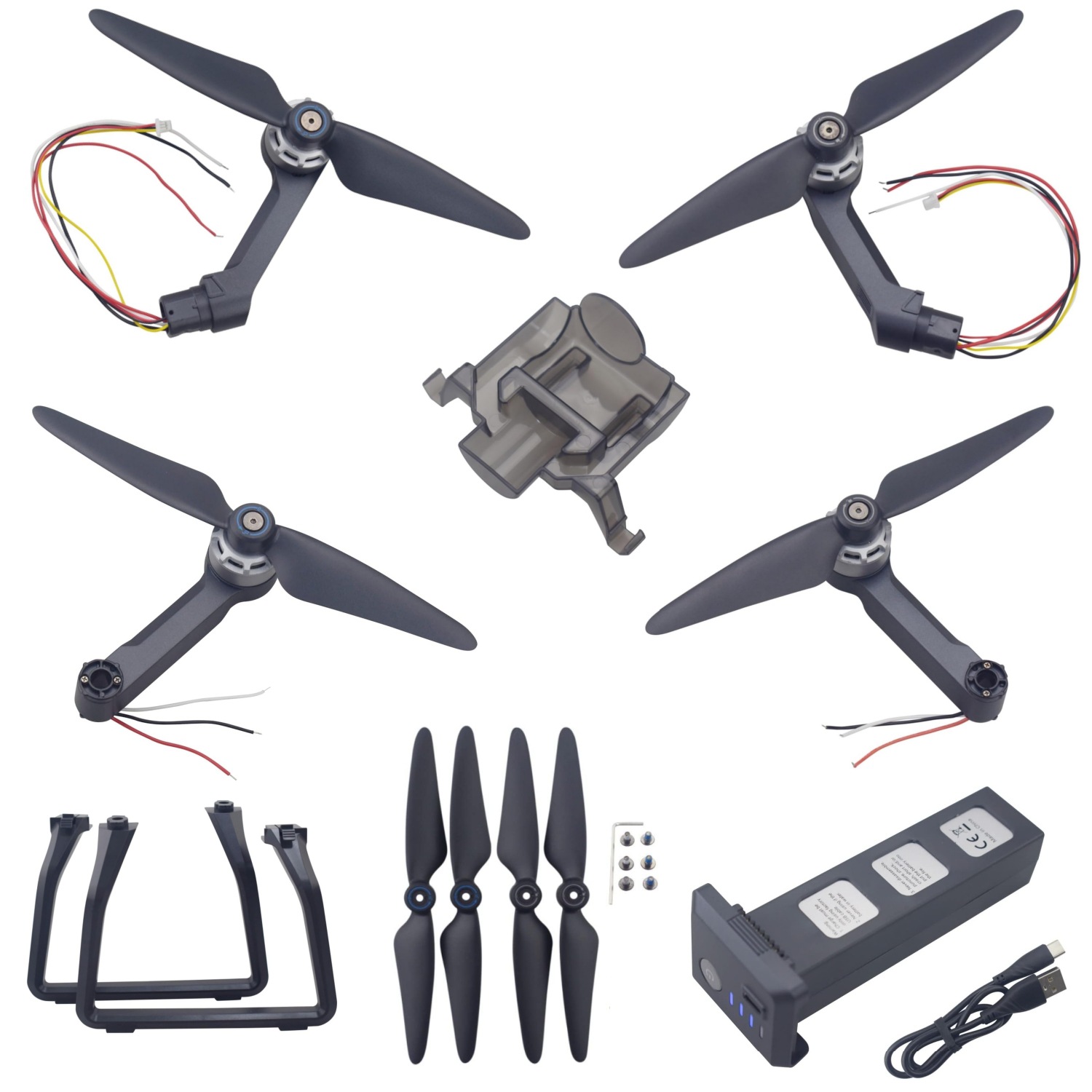 Shiji F7 Remote Control Quadcopter Rc F7S Drone Accessories Battery Protection Cover Propeller Arm