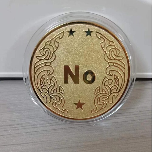 Custom Manufacturer YES/NO Decision Coin Commemorative Medal Magic Coin Coin Metal Craft Commemorative Coin Promotion Activity