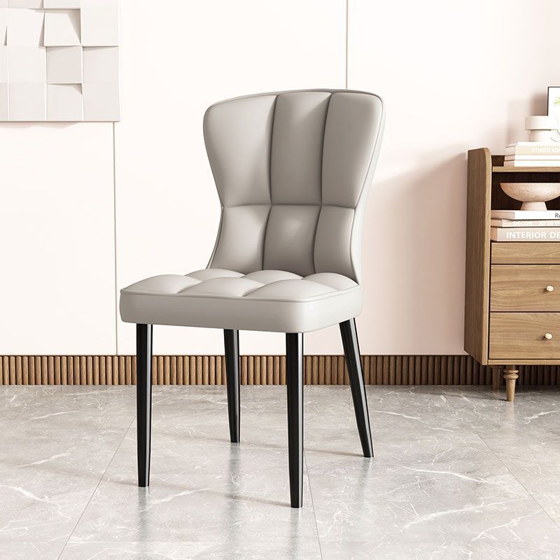 Asiento de restaurante nórdico simple respaldo superior silla de comedor de paquete flexible silla de negociación de hotel image 8
