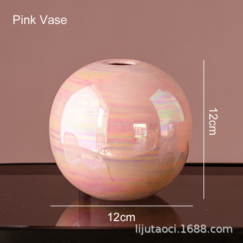 Jarrón de cerámica para plantas hidropónicas, decorativo