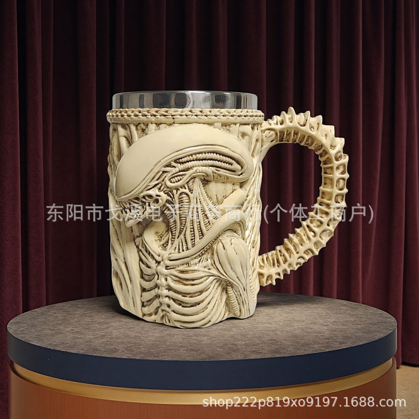 Halloween sensación de alta calidad nueva personalidad europea y americana Maiden sala de estar vino decoración de alta gama 3D taza estereoscópica