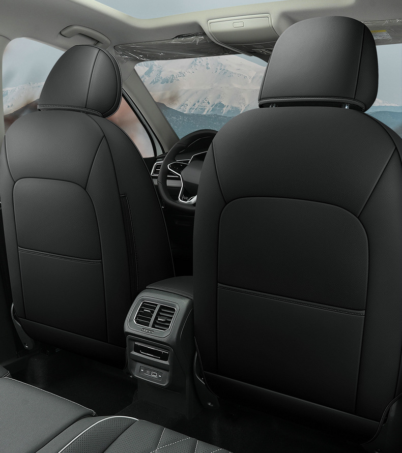 2023 Volkswagen Tiguan L Special Seat Cover All Seasons Universal Full Surrounding Seat Cover Breathable Leather Car Cushion Cover