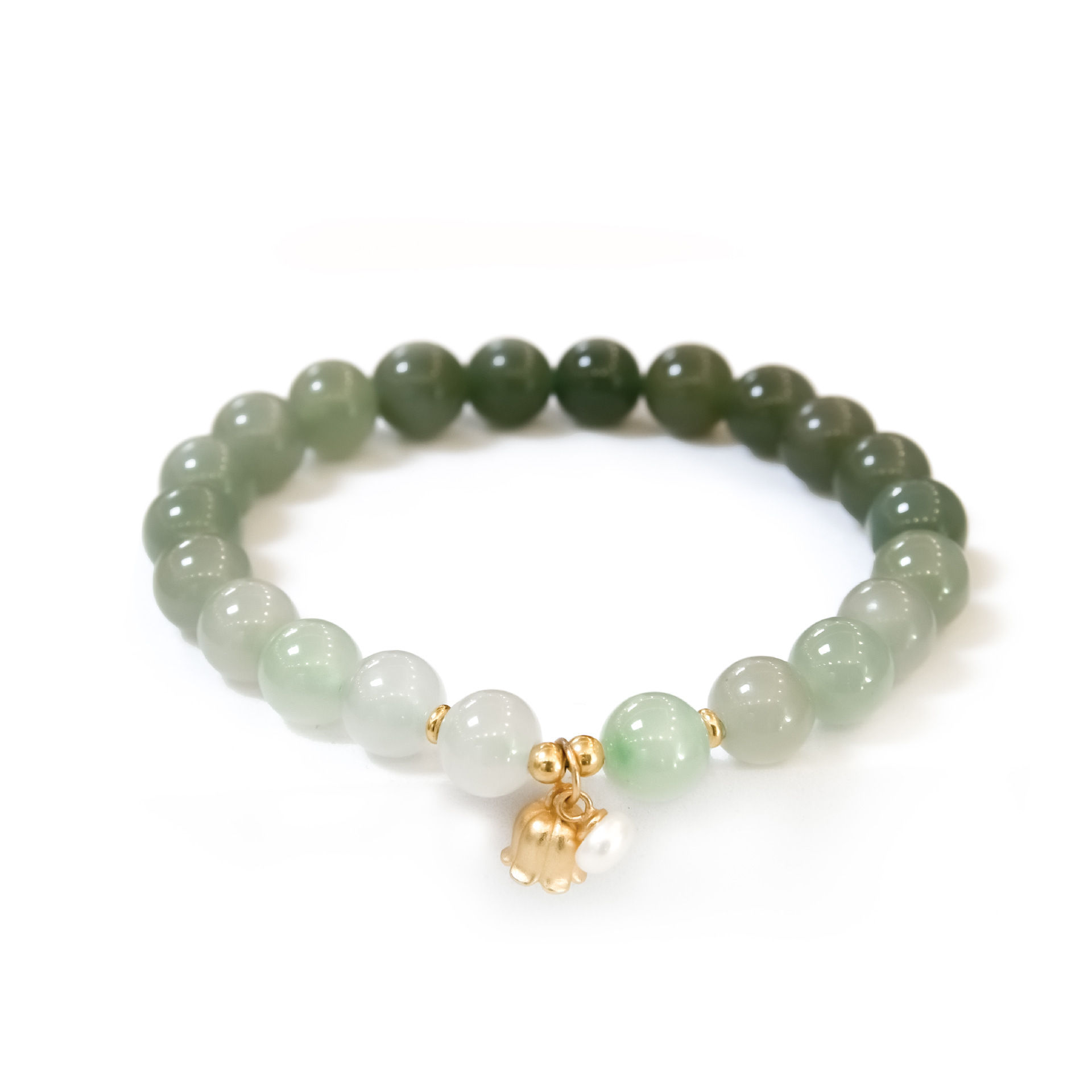 맑은 물 그라데이션 은방울꽃 8mm [무료 업그레이드 선물 상자]