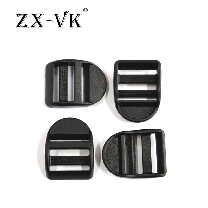 Accesorios de equipaje de plástico hebilla ajustable hebilla curva hebilla de cuatro engranajes correa hebilla de ojo bolsa de viaje mochila hebilla de escalera