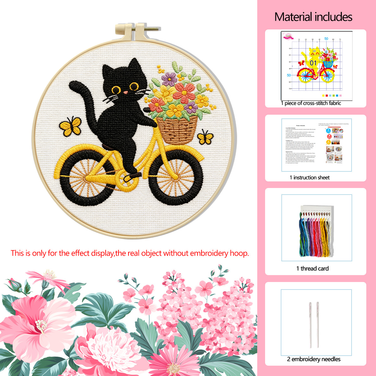 Punto de Cruz Mona Lisa Edición Internacional Colección de Gatos Adorables Éxito de Ventas en Amazon Punto de Cruz de Dibujos Animados image 9