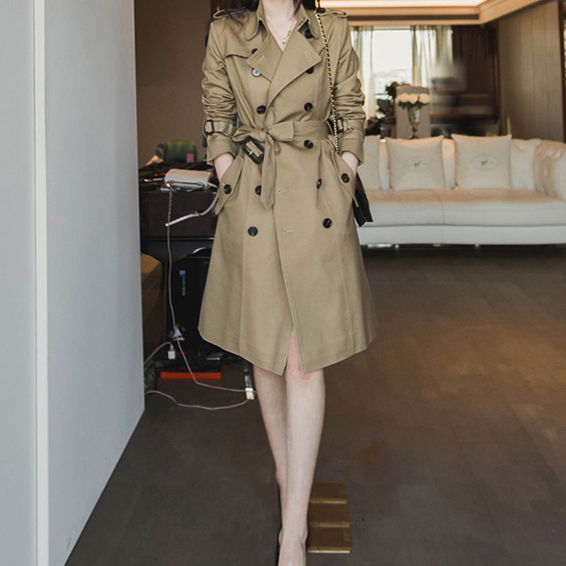 秋冬服の新型韓国版のゆったりしたトレンチコートの女性を前売りします。|undefined