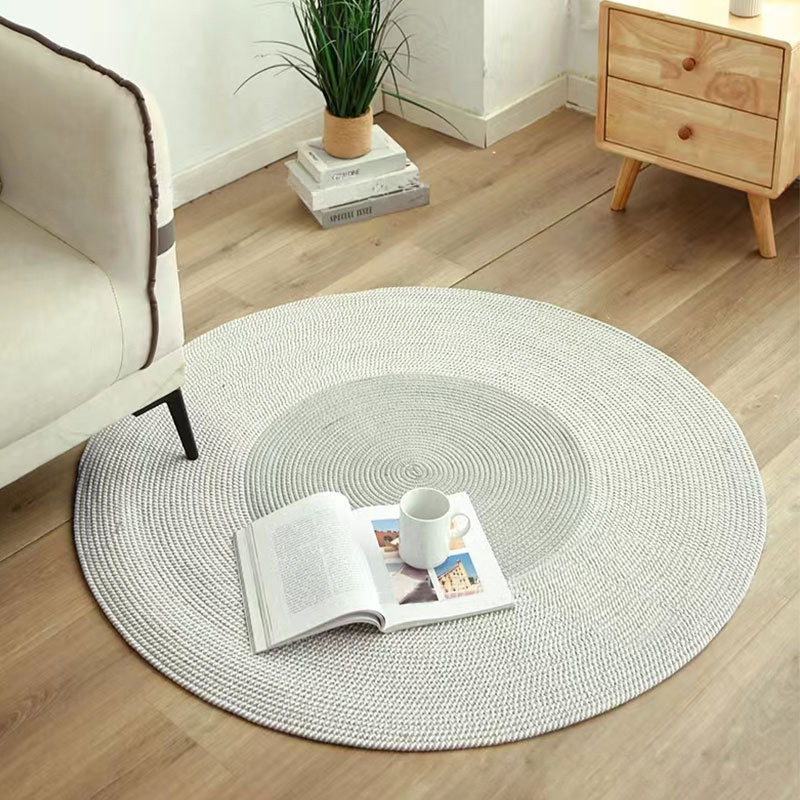 Alfombra redonda de estilo moderno para la entrada y la sala de estar, alfombra ovalada simple y ecológica antideslizante, alfombra para estudio fotográfico.