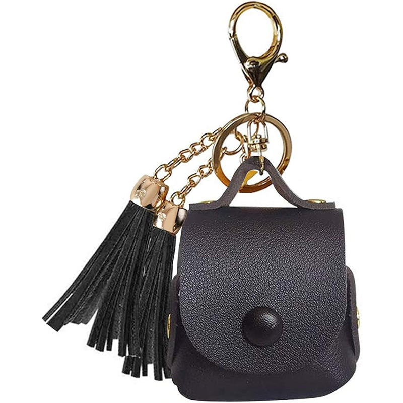 2025 Popular Headphone Case Suitable for Apple Headphones 1/2 Generation Leather Case Universal Protective Case Tassel Headphone Case