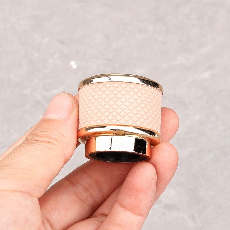 H017-15 香水瓶専用キャップ 香水キャップ 高級感のあるクルミ材 丸型 カラフルキャップ カラビナ式ネジキャップ|undefined
