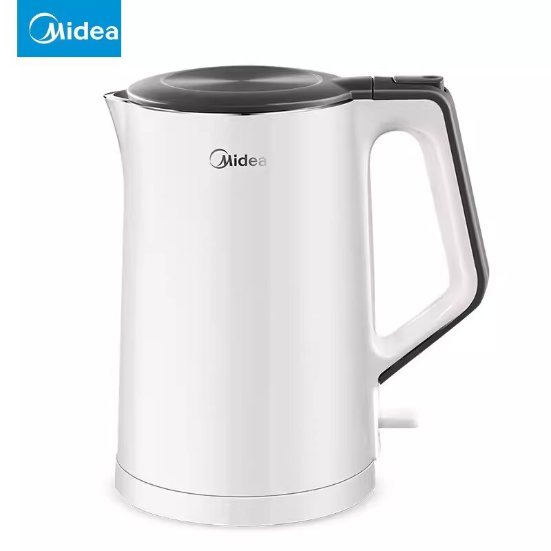 Midea Electric Water Kettle Stainless Steel Water Kettle Large Capacity Water Kettle Double Layer Anti-Scalding Mk-Sh15Colour102
