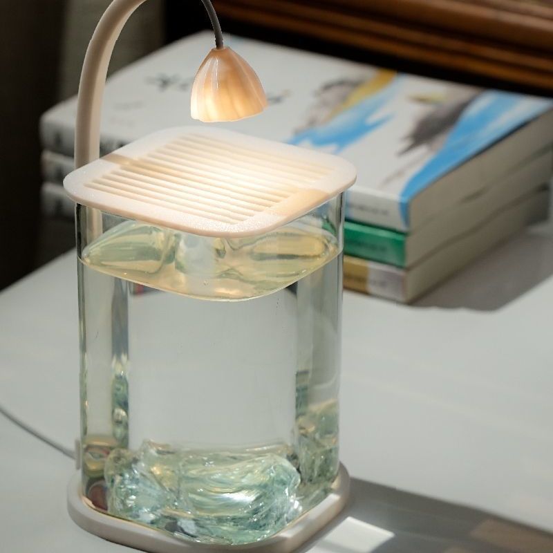 아이스 블루 크리스탈 사각 실린더