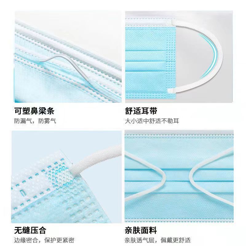 Zhengxin Jiijiu 医療グレードのサージカルマスク個別包装使い捨てマスク 1 箱あたり 50 枚メーカー卸売送料無料|undefined
