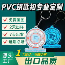 专业供应PVC钥匙扣软胶制品定做夜光钥匙链发光PVC挂件