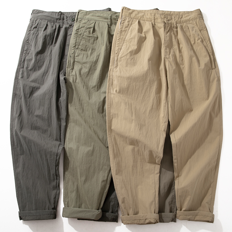 Japanese retro summer trend thin trousers