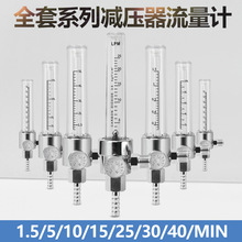 铂唯减压器配件压力表单双出氮气标气1/1.5/5/10/25/40/50L流量计