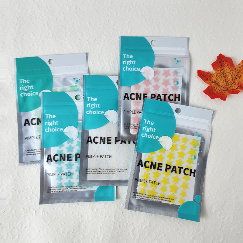 Cross-border color star acne patch repair desalination acne print water colloid concealer acne patch can be applied with makeup pea paste