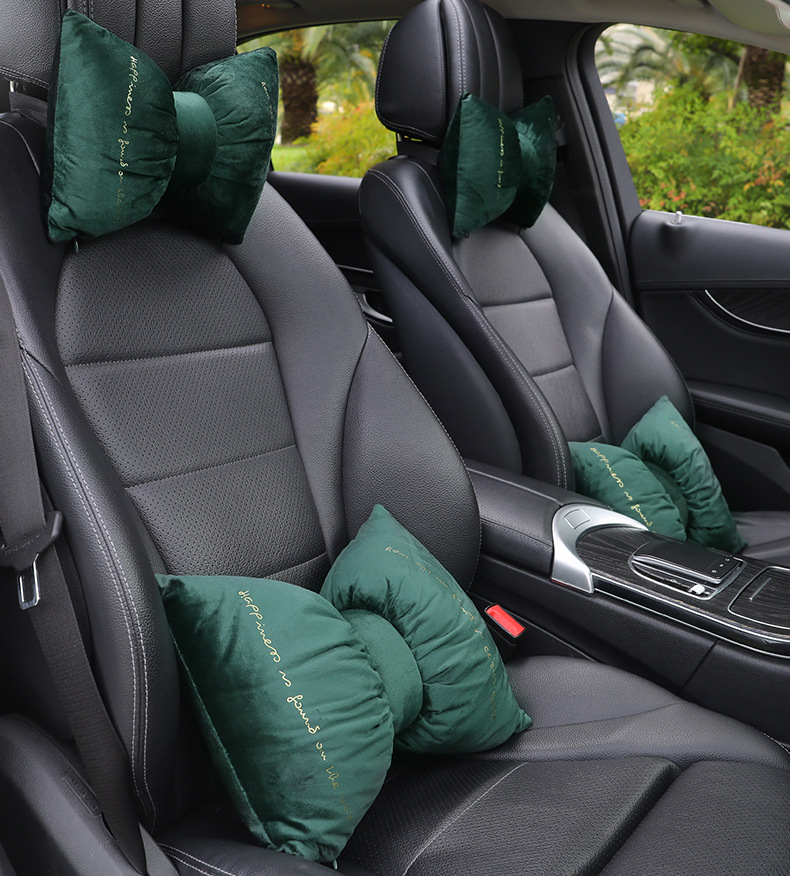 Car headrest lumbar support a pair of car neck pillow main driving neck sleeping pillow car pillow creative cute