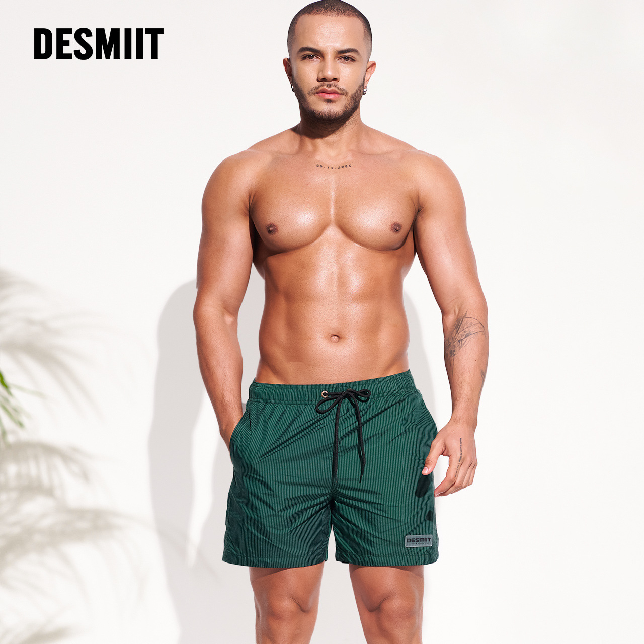 Of Desmiit Men's Beach Pants Loose Casual Quick-drying Seaside Shorts B3345
